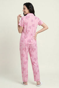 Zivame Knit Cotton Pyjama Set - Festival Bloom — thumbnail 2